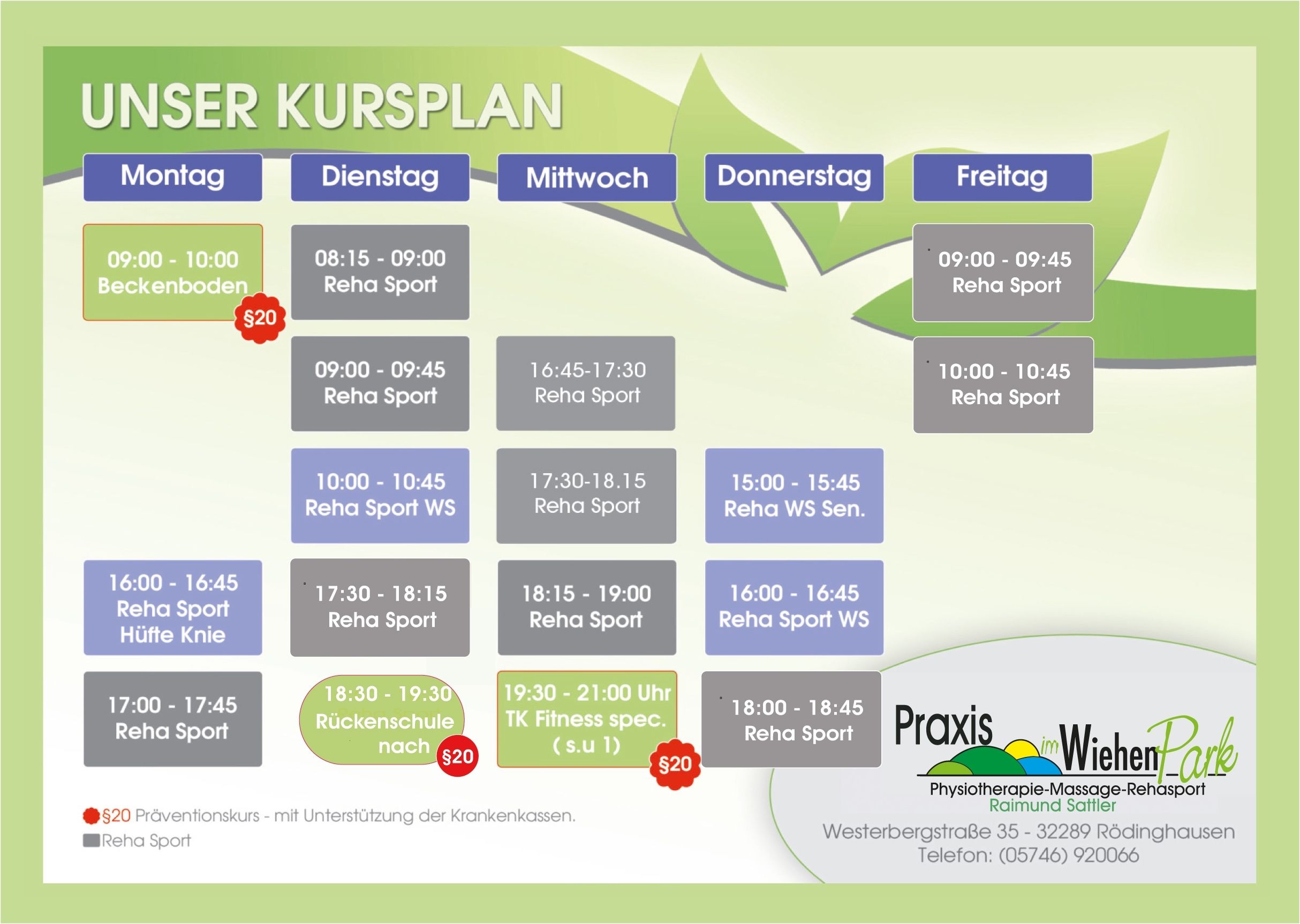 Kursplan Rehapsort 2016